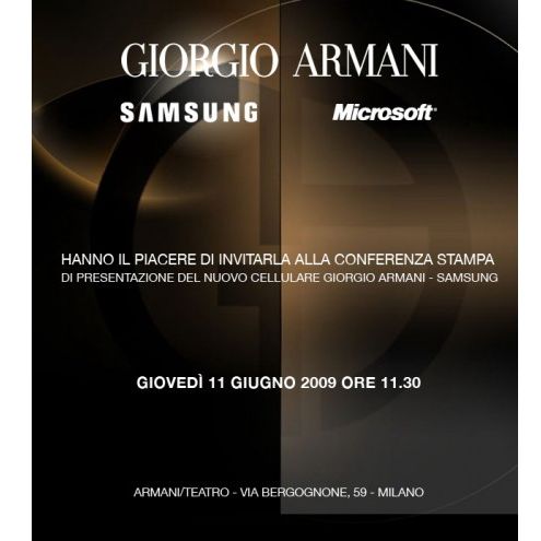 Samsung Armani