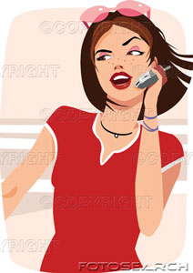 girl with cell phone