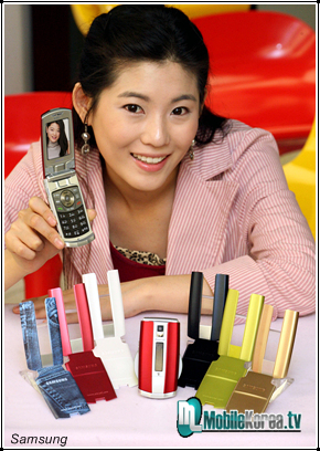 Samsung Electronics выпустил три линейки телефонов (SCH-B660, SPH-B6600, SPH-B6650) с возможностью смены цвета корпуса по желанию пользователя