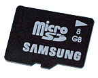 8 гигабайтная карта формата microSD