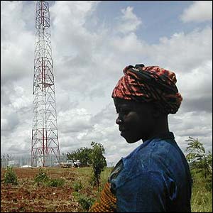 Вышка сотовой связи в Африке