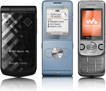Sony Ericsson Z555, W760, W350
