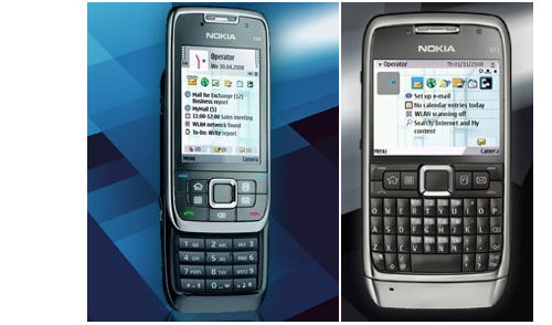 Первые официальные фото Nokia E66 и E71