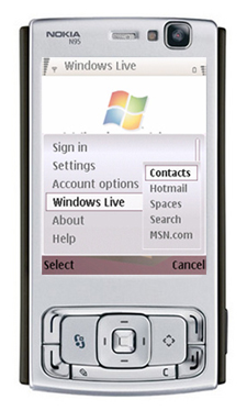 Сервис Windows Live для Nokia S60