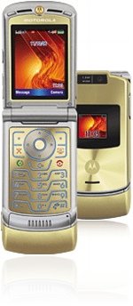 <i>Motorola</i> RAZR V3xx Gold