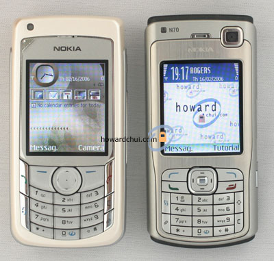 Сравнение Nokia N70 и Nokia 6680
